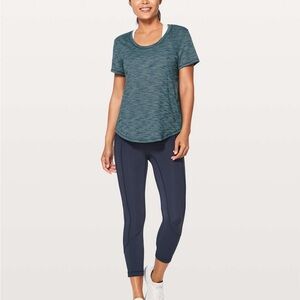 Lululemon Athletica Meant to Move Oversized Tee Heathered Gray